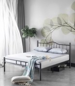 Resim EVGER HOME Metal Karyola, K25 Siyah Metal Karyola, 140x190 
