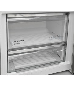 Resim Vestel Retro NFK52101 Bej Buzdolabı 