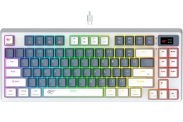 Resim Havit Gamenote KB884L RGB Red Switch Mekanik Gaming (Oyuncu) Klavye 