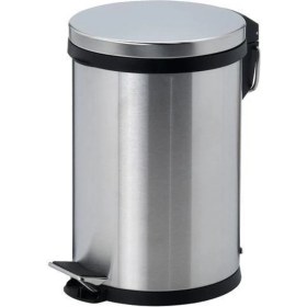 Resim IKEA Pedallı Çöp Kutusu, Paslanmaz Çelik Metal Renk Meridyendukkan 12LT 