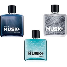 Resim Avon MUSK FREEZE + MUSK İNTENSE + MUSK MİNERALİS ERKEK PARFÜM SET 