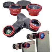 Resim Fırsatcenter Balık Gözü Lens Fish Eye 3 Wide Geniş Açılı Makro Telefon Lensi 