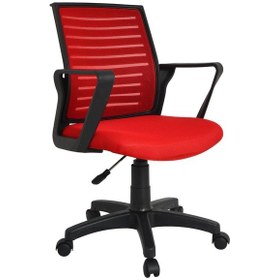 Resim Bürocci Likya Plastik Ayaklı Çalışma Koltuğu-Kırmızı File-2284L0545 