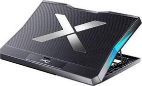 Resim Ultra Sessiz 6 Fanlı Laptop Soğutucu Stand, Led Işıklı Gaming Laptop Soğutucu 6 Kademeli 