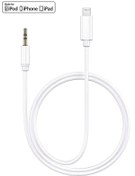 Resim MOBİL GO Iphone Aux Kablosu Lightning To 3.5mm Jack Aux Stereo Ses Çıkış Adaptörü Kablosu 