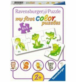 Resim Ravensburger 6x4 Parça Puzzle İlk Renkli Hayvanlar 030064 