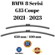 Resim Bmw 8 Serisi G15 Coupe 2021 2022 2023 Uyumlu Ön Cam Silecek Süpürgesi Takımı 650/400mm Silbak Sb2616c 