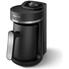 Resim Philips Türk Kahve Makinesi 4 Fincan Kapasitesi Siyah/Gri 