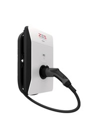 Resim Zes Evc04 22 Kw 5 M. Kablolu Kare Kasa Elektrikli Araç Şarj İstasyonu 