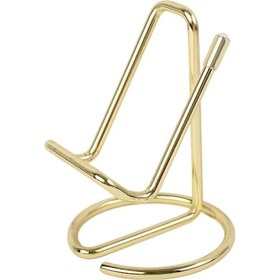 Resim Pazly Dayanıklı Metal Stand - Altın Masaüstü Tutucu - Ev & Ofis Altın 