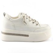 Resim Guja Kadın Hakiki Deri Kalın Taban Taşlı Sneaker 