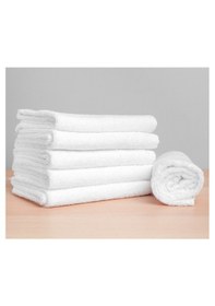 Resim Beyaz Otel Havlusu 210 Gr 6'lı Set El El-yüz-baş Havlusu 50x90 Cm Beyaz 