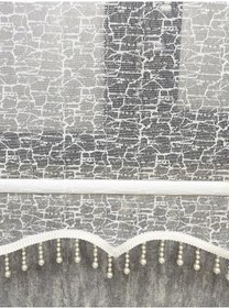 Resim Bbb Çift Mekanizmalı Desenli Boncuklu Tül Ve Stor Perde Ekru Mt4004b 001 
