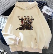 Resim GALASHOP Stray Kids Kapşonlu Beyaz Hoodie Mod433 