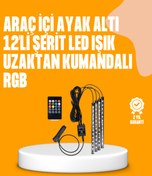 Resim AyrStore 4 Parça RGB LED Araç İçi Aydınlatma Sistemi 