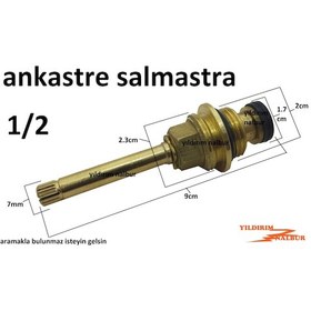 Resim Ankastre Taharat 1/2 Yarım Parmak Salmastra Musluğu İçi Taharet M 