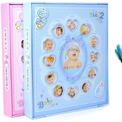 Resim FotoDijital 240'lık Bebek Fotoğraf Albümü 12 Ay Fotoğraf Çerçevesi Bebek Albümü Pembe 