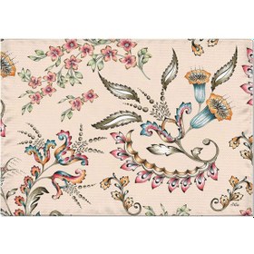 Resim The Mia Flower- 2 Amerikan Servis 6 Lı Set - 50 x 35 Cm Çok Renkli 