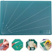 Resim Dayanıklı A3 Döner Kesim Matı - Profesyonel El İşi Matı, Izgara Çizgili, Kaymaz Tabanlı, Dikiş, Quilting ve Scrapbooking için, Rotary Kesicilerle Uyumlu, Başlangıç Seviyesi ve Uzmanlar İçin Mükemmel, İki Yüzeyli, Uzun Ömürlü Malzeme, Dikiş Tutkunları 