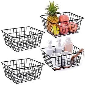 Resim 4 Adet Dolap İçi Organizer Banyo Mutfak Oyuncak Makyaj Sepeti 