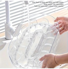 Resim Willowhaven Transparan Renk 360 Derece Dönen Çıkarılabilir Raf Dolaplar İçin Döner Raf Sistemi 