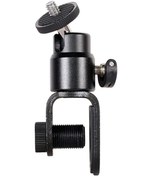 Resim C038 1/4 "vidalı Alüminyum Alaşımlı Dizüstü Monitör Klipsi Canlı Yayın Konferansı İçin Dolgu Işığı Tutucu 