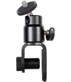 Resim C038 1/4 "vidalı Alüminyum Alaşımlı Dizüstü Monitör Klipsi Canlı Yayın Konferansı İçin Dolgu Işığı Tutucu 