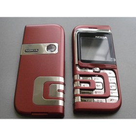 Resim nostaljikcep Nokia 7260 Kapak Ve Tuş Takımı Kırmızı 