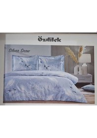 Resim Özdilek Ranforce Tek Kişilik Nevresim Takımı Silver Snow Mavi 