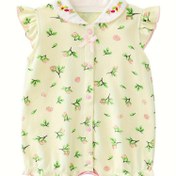 Resim Çocuk Giysileri Çocuk Yazlık Kız Bebek Bezi Kılıfı Kolsuz Onesie Çocuk Kız Ha Ha Giysileri İnce, Dış Mekanlar İçin Mükemmel 