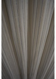 Resim İtalyan Keten Tül Dökümlü Natural Ütü İstemez Tül Perde Salon Oturma Odası Yatak Odası Antre Gri 