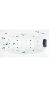 Resim San Diego Jakuzi 184x102 h:63 President Hidromasaj Sistemli Küvet (Gövde + Metal ayak + Ön panel) 