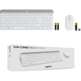Resim logitech MK470 Kablosuz İnce Türkçe Klavye Mouse Set 