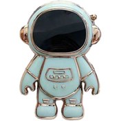 Resim halkhouse Space Astronot Figürlü Kılıfa Yapışkanlı Şık Unisex Cep Telefonu Standı 