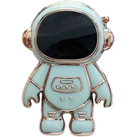 Resim halkhouse Space Astronot Figürlü Kılıfa Yapışkanlı Şık Unisex Cep Telefonu Standı 
