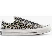 Resim Converse Chuck 70 Glow In The Dark Leopard Print Kadın Krem Sneaker 