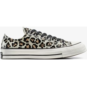 Resim Converse Chuck 70 Glow In The Dark Leopard Print Kadın Krem Sneaker 