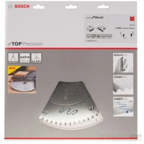 Resim Bosch - Best Serisi Hassas Kesim Ahşap İçin Daire Testere Bıçağı - 300 X 30 X 3,2 Mm, 72 Diş 