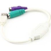 Resim Alfais 4638 Usb Ps/2 Çevirici Dönüştürücü Adaptör Kablosu 