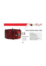 Resim Uğur Katmer 002 Yuvarlak Tek Tepsili Emaye Davul Fırın 