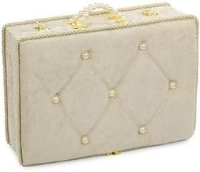 Resim Söz Nişan Düğün Çeyizlik Kadife Gelin Bohça Sandık - Gold 