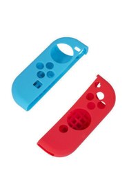 Resim Konsol İstasyonu Nintendo Switch Joy-con Silikon Koruyucu Kılıf Mavi Kırmızı 
