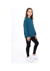 Resim Toontoy Kids Toontoy Kız Çocuk Baskılı Tayt Saks Mavi 