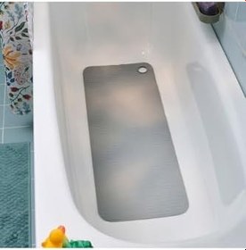 Resim Ikea Valvattnet Koyu Gri 33X84 Cm Vantuzlu Banyo Duş Küvet Kaydırmazı Paspası, Koyu Gri 