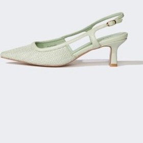 Resim DeFacto Kadın Bağcıklı Yüksek Taban Suni Deri Topuklu Sandalet E2522AX25SMGN252 Yeşil 