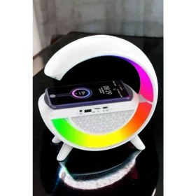 Resim Mbb E-Ticaret Bluetooth Hoparlör Dijital Göstergeli Wireless Şarj Rgb Işıklı 