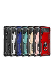 Resim CEPCASE Galaxy Z Flip 4 Kılıf Zırhlı Standlı Yüzüklü Magnet Kapak Tam Koruma 
