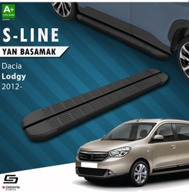 Resim S-Dizayn Dacia Lodgy S-Line Siyah Yan Basamak 203 Cm 2012 Üzeri 