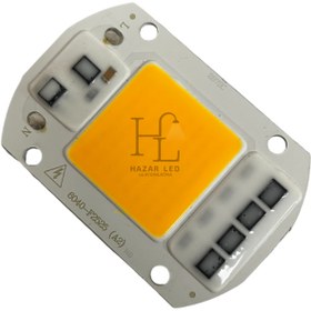 Resim Hazar Led 220 Volt 50 Watt Cob Led Projektör Çipi Amber 