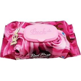 Resim 7 Paket Red Rose Islak Havlu Mendil 90 Adet Kapaklı Gül Kokulu 